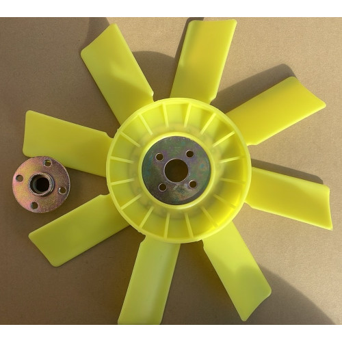 Andoria 4C90, 4CT90 cooling fan with flange for mounting to the water pump