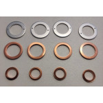 Washers for injectors and fuel return pipe for 4D56, 4D56-T, D4BH, 4M40 engines