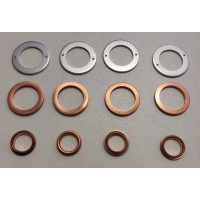 Washers for injectors and fuel return pipe for 4D56, 4D56-T, D4BH, 4M40 engines