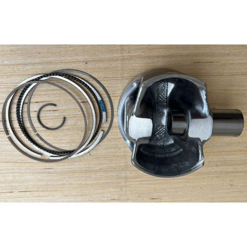 Piston rings mounted on Renault 1.2 TCe piston body 120A16752R
